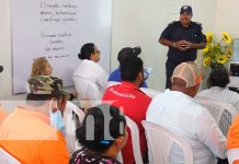 Conductores de buses reciben charla sobre el uso de extintores en Estelí