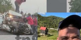 Foto: Se rinde ante la muerte conductor que se estrelló contra un camión en Las Maderas / TN8