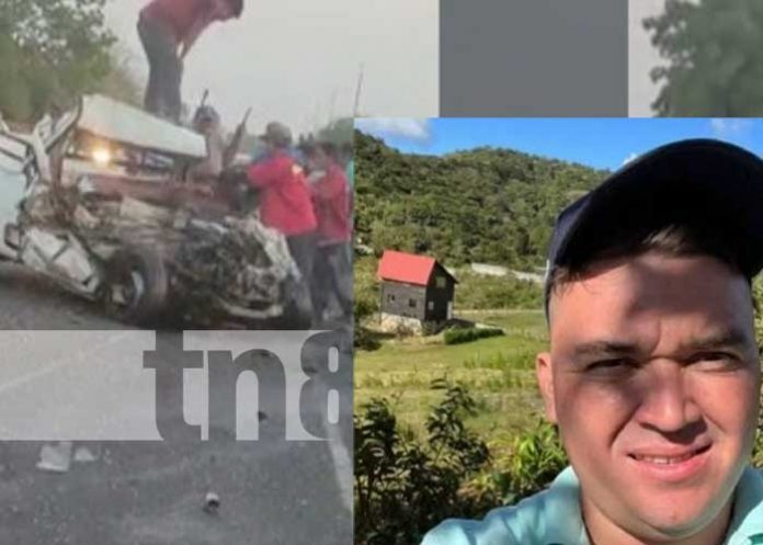 Foto: Se rinde ante la muerte conductor que se estrelló contra un camión en Las Maderas / TN8