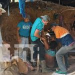 Minero en estado delicado tras caer al fondo de una galería en Santo Domingo Foto: Minero en estado tras caer al fondo de una galería en Santo Domingo, Chontales / TN8