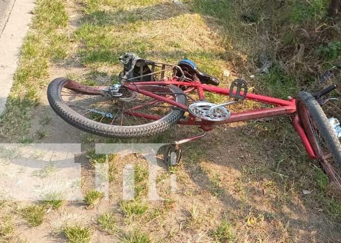 Ciclista Impactado por el conductor de un vehículo en Jalapa