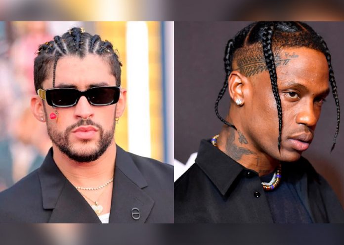 Se presume que Bad Bunny y Travis Scott tendrán una colaboración musical