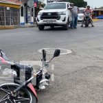 Conductor de camioneta mandó a volar a un motociclista en Juigalpa Conductor de camioneta mandó a volar a un motociclista en Juigalpa