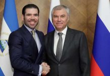 Nicaragua se reunió con el Presidente Duma Estatal de Rusia