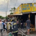 Foto: Incendio reduce a cenizas comidería en la colonia 14 de septiembre, Managua / TN8