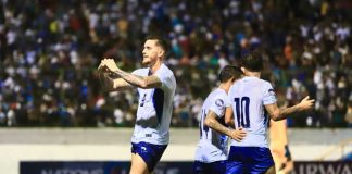 nicaragua, azul, blanco, fútbol,