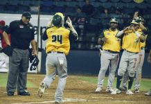 Cheslor quemando la liga de beisbol de Venezuela Cheslor Cuthbert encendido