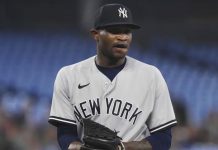 MLB suspende 10 encuentros y multa a lanzador Domingo Germán yanquis, nueva, york, domingo, germán, béisbol,