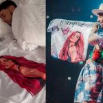 A Anuel AA le regalan camisas con el rostro de Karol G