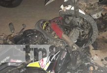 Al menos un muerto por choque de motocicletas en la vía Bilwi a Waspam Foto: Mortal accidente en la vía Bilwi-Waspam / TN8