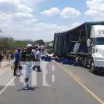 Varios lesionados por fuerte accidente en la vía Boaco-Juigalpa, Chontales Foto: Fuerte accidente en carretera entre Boaco y Juigalpa, Chontales / TN8