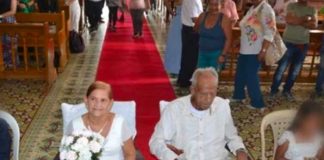 Abuelo de 100 años se casa con su novia de 67