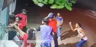 Foto: Tremenda trifulca entre personas ebrias a las afueras de un bar en Ciudad Sandino / TN8