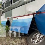 ¿Accidente con bus y ataque de avispas? Esta vez fue en Juigalpa Foto: Accidente de tránsito en trayecto de Juigalpa a Managua / TN8