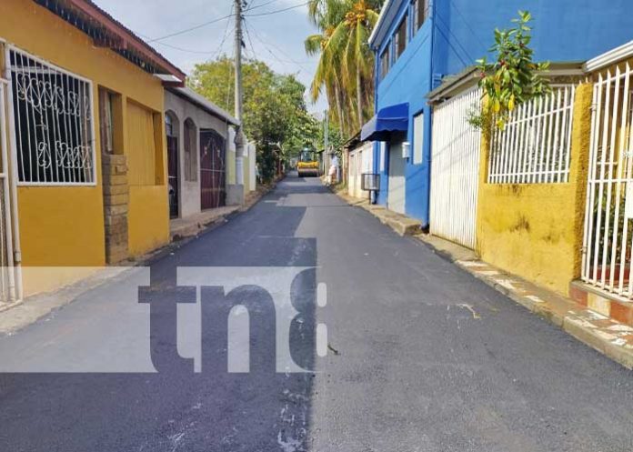 Foto: Nuevas calles en el barrio Hialeah, Managua / TN8