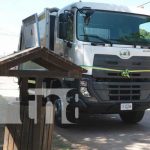 Familias de Estelí contentas con nuevo camión de basura 