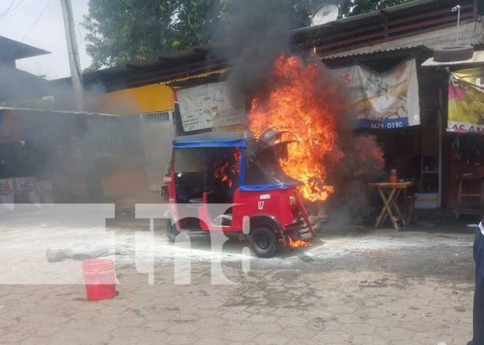 Foto: Una de las caponeras de Managua tomó fuego / TN8