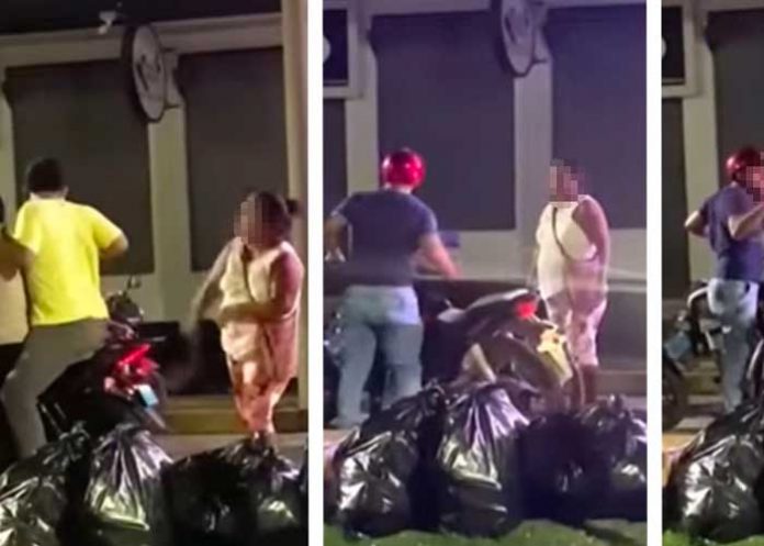 Madre sacó a su hijo a fajazos de un night club por 'mentiroso