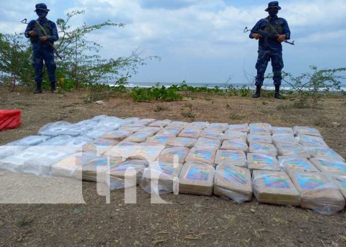 Foto: Fuerte incautación de cocaína en el Litoral Pacífico de Nicaragua / TN8