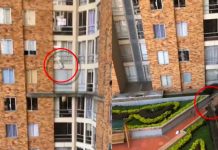Endiablada al descubrir infidelidad de su amado tira las cosas de un décimo piso Descubre infidelidad y lanza pertenencias de su esposo