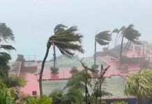 Tifón Mawar azota la isla Guam con feroces vientos y apocalípticas marejadas