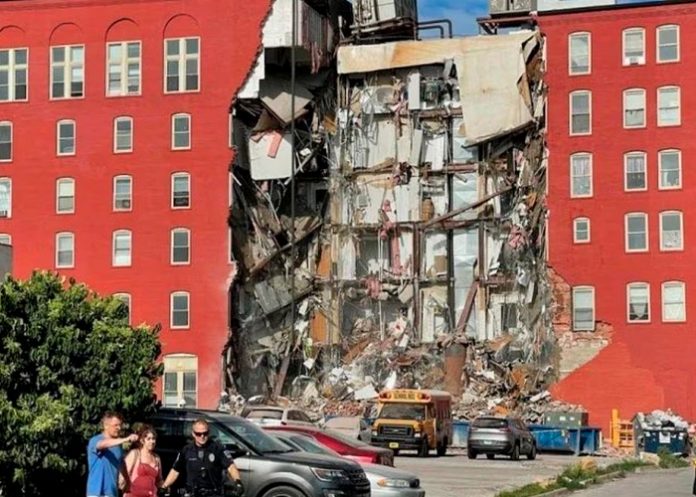 Varias personas heridas dejó el derrumbe de un edificio en Estados Unidos