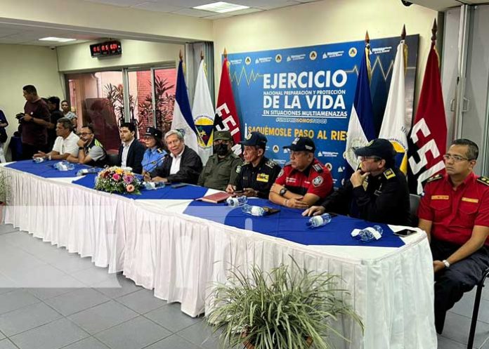 ejerr-1 Foto: SINAPRED listo para 2do Ejercicio Multiamenazas 2023 en Nicaragua / TN8