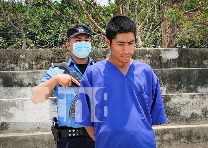 Foto: Presentación de delincuentes en Nueva Segovia / TN8