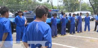 Foto: Sujetos presos por cometer delitos en Nicaragua / TN8