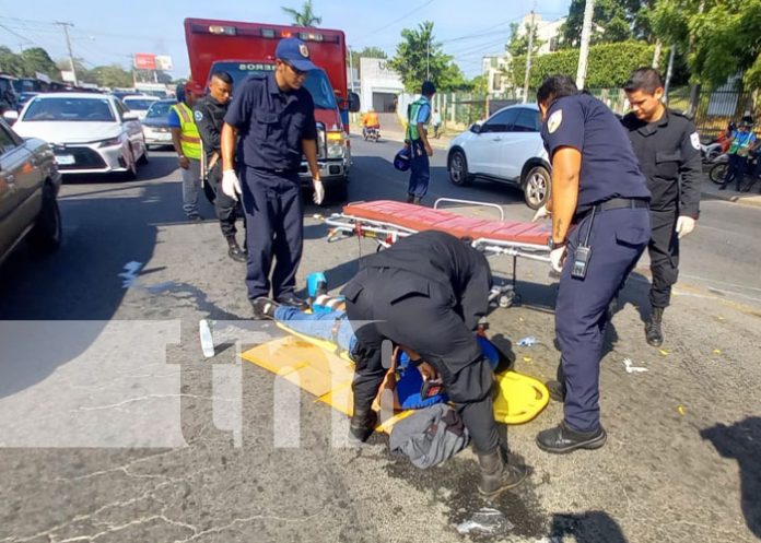Foto: Perro se cruza en camino de motociclista y provoca accidente en Managua / TN8