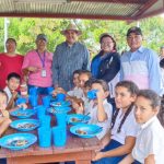 Colegio es visitado para conocer la crianza de tilapias para acompañar la merienda escolar