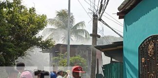 Foto: Incendio en una vivienda de Monimbó, Masaya / TN8