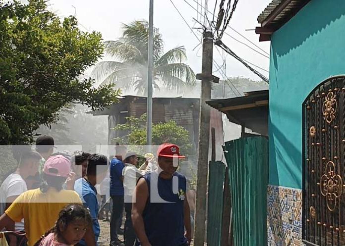 Foto: Incendio en una vivienda de Monimbó, Masaya / TN8
