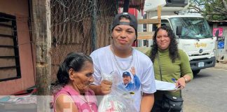 Foto: Paquetes alimenticios para madres de héroes y mártires en Managua / TN8