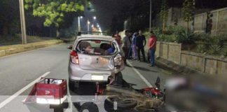 Foto: Repartidor de comidas muere al accidentarse en Carretera Masaya-Managua / TN8