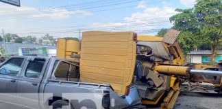 Foto: Accidente con retroexcavadora en Managua / TN8