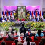 Nicaragua celebra con derroche cultural al General de Hombres y Mujeres Libres, Augusto C. Sandino Foto: Presidente de Nicaragua, Daniel Ortega, y la Vicepresidenta Rosario Murillo, en acto por el 128 aniversario del General Sandino / TN8