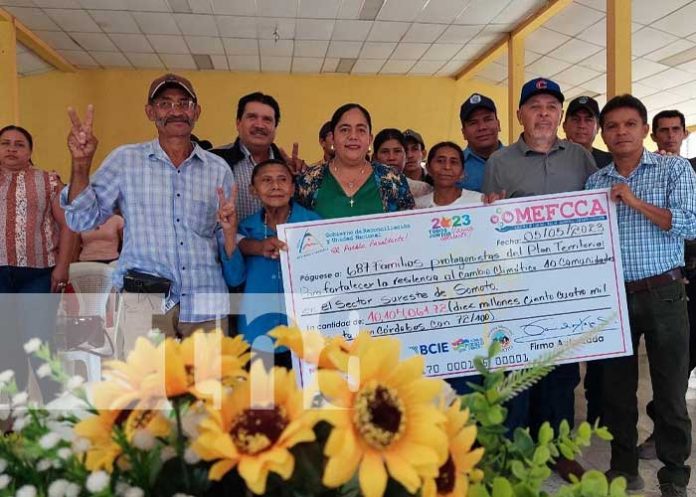 Foto: Inversión para proyectos de Nica-Vida en comunidades de Somoto / TN8