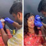 «Ver para creer» Loca de amor se tatúa el nombre de su pareja en la cara Destrozada en redes por tatuarse el nombre de su pareja