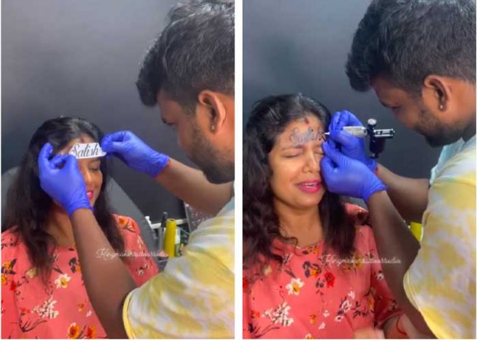 Destrozada en redes por tatuarse el nombre de su pareja 