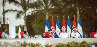 Foto: Presidente Daniel Ortega en acto por entrega de nuevos buses rusos / TN8