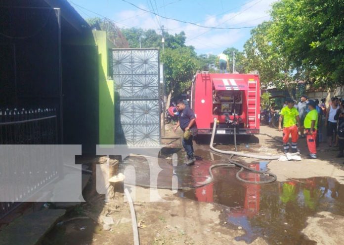 1- Foto: Incendio deja cuantiosos daños materiales en una vivienda de Chinandega /TN8