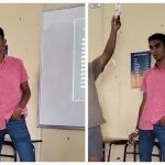 Con suero se fue: A pesar de estar enfermo un joven cumple con su exposición A pesar de estar enfermo un joven cumple con su exposición