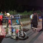 Foto: Caponera termina llantas para arriba en el sector de las piedrecitas, Managua / TN8