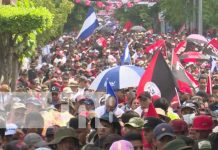 Miles de nicaragüenses conmemoraron el 44 aniversario del repliegue al vapor Foto: Miles de nicaragüenses conmemoraron el 44 aniversario del repliegue al vapor / TN8