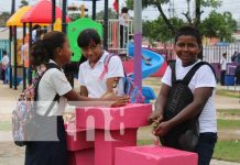 Alcaldía entrega primera etapa de la rehabilitación del Parque Rubén Darío en Bilwi Alcaldía entrega primera etapa de la rehabilitación del Parque Rubén Darío en Bilwi
