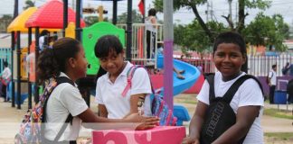 Alcaldía entrega primera etapa de la rehabilitación del Parque Rubén Darío en Bilwi