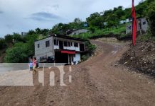 Familias con mejores condiciones de acceso en barrio de Jinotega