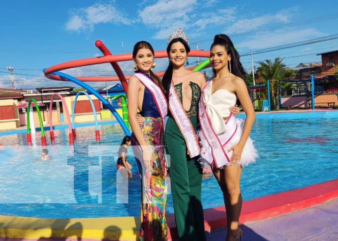 Miss Teen Nicaragua 2023 es recibida por los pobladores de Chinandega