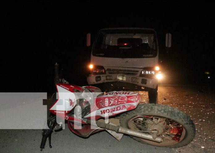 Un lesionado dejo un accidente de tránsito en la Comunidad de Negrowas, Siuna